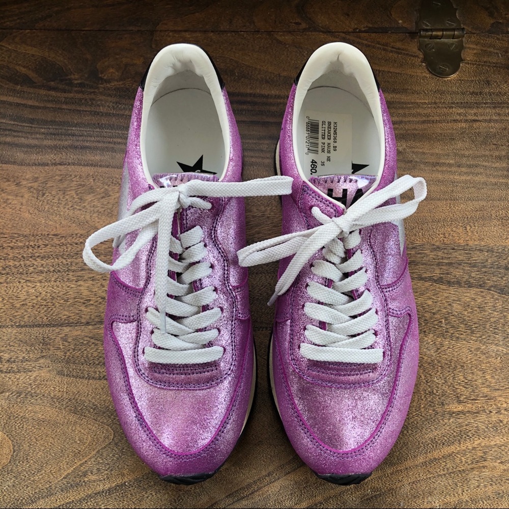 GOLDEN GOOSE • metallic purple sneakers - Picture 2 of 8